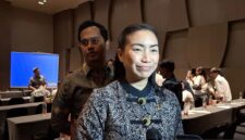 Wakil Ketua Komisi VII DPR RI Rahayu Saraswati Djojohadikusumo berikan Sosialisasi Empat Pilar Kebangsaan kepada masyarakat di wilayah Jakarta Utara, Kamis (15/5/2025). (ANTARA/Fianda Sjofjan Rassat)